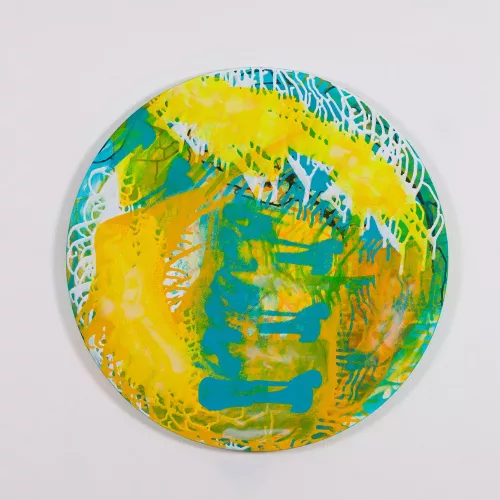 FULL OF LIGHT I-IV 2023 ACRYLIC ON CANVAS, DIAMETER 80 cm