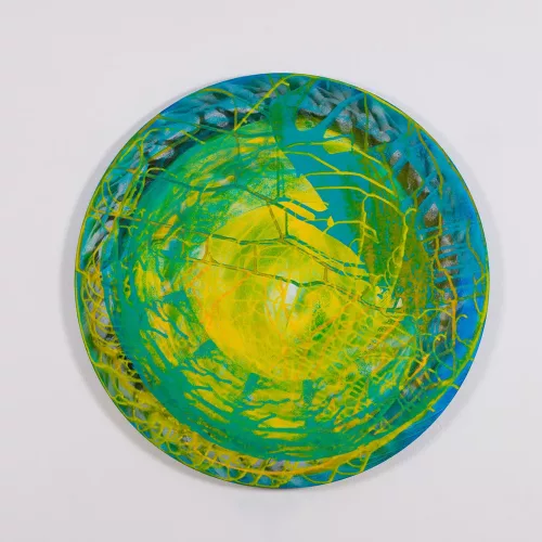 FULL OF LIGHT I-IV 2023 ACRYLIC ON CANVAS, DIAMETER 80 cm